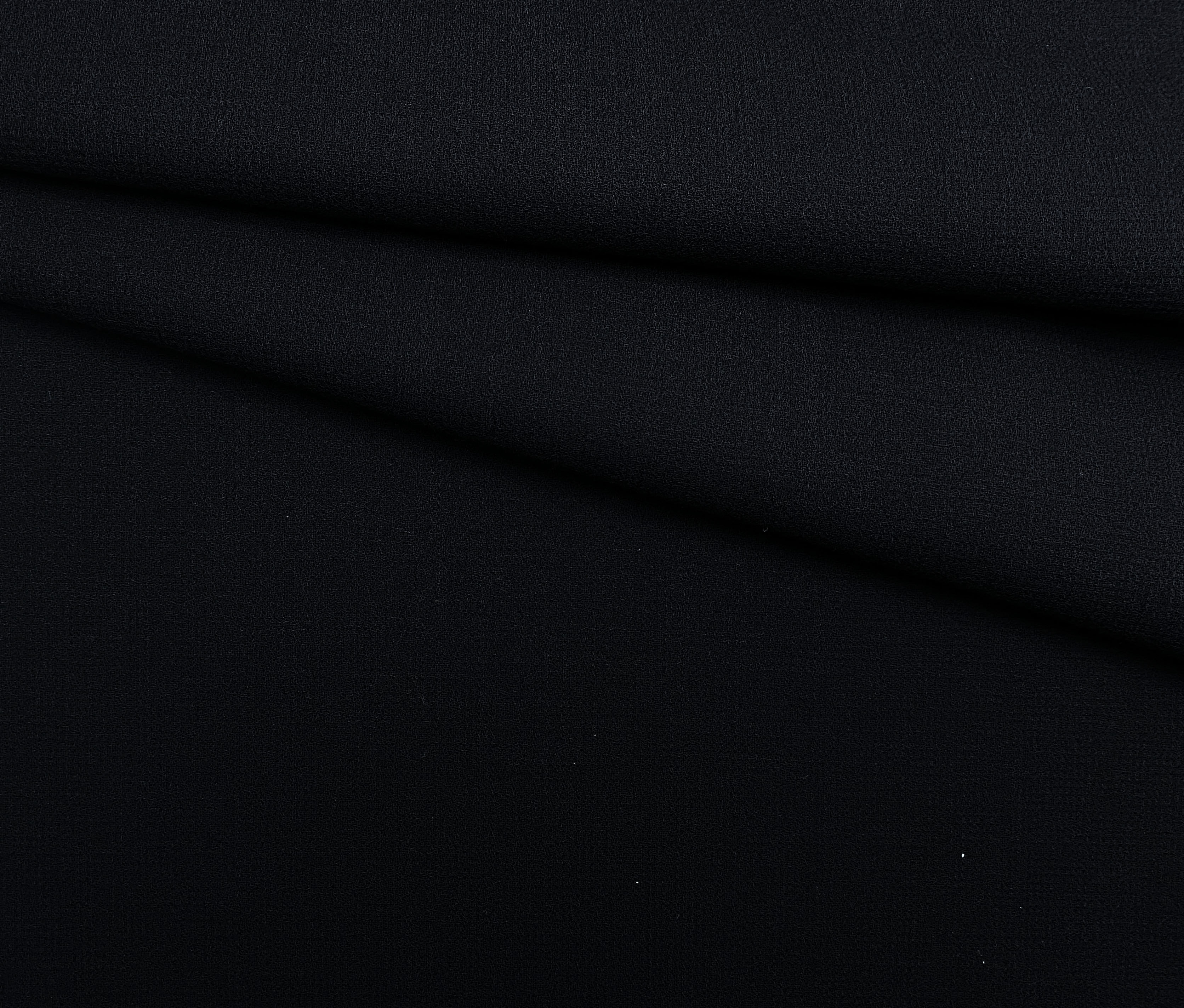 Ткань Креп чёрного цвета 49361 1