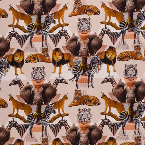 Ткань Трикотаж - Африка QT2 1